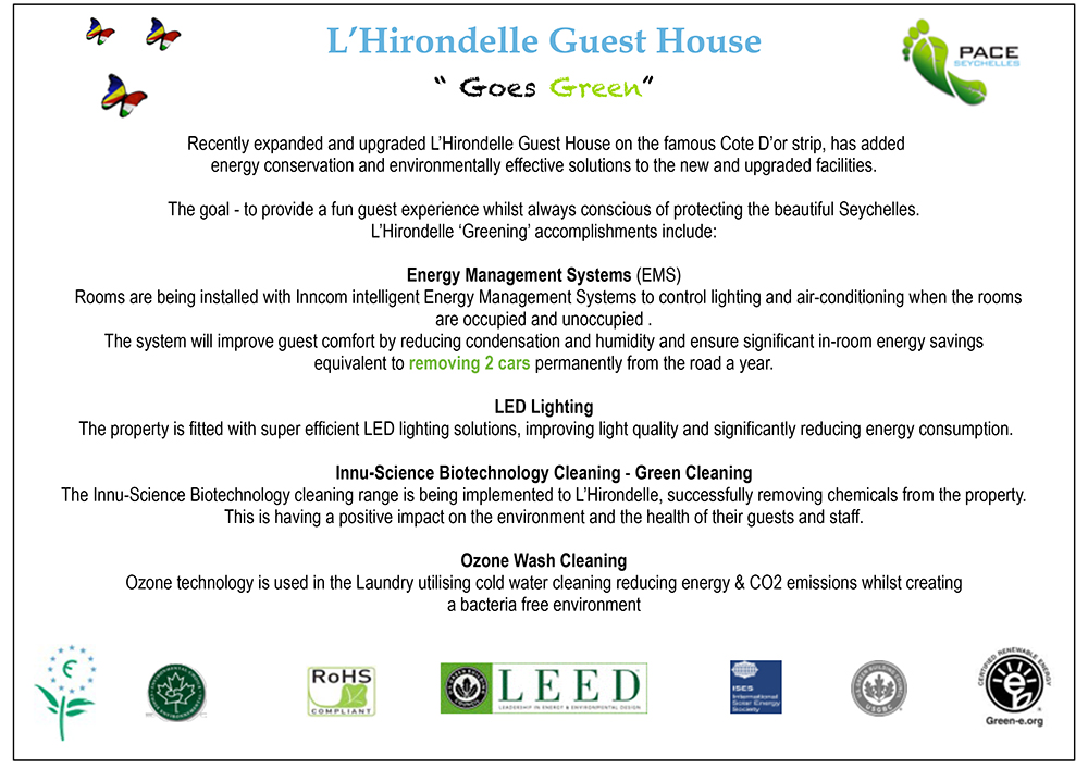 L"hirondelle Goes Green Article